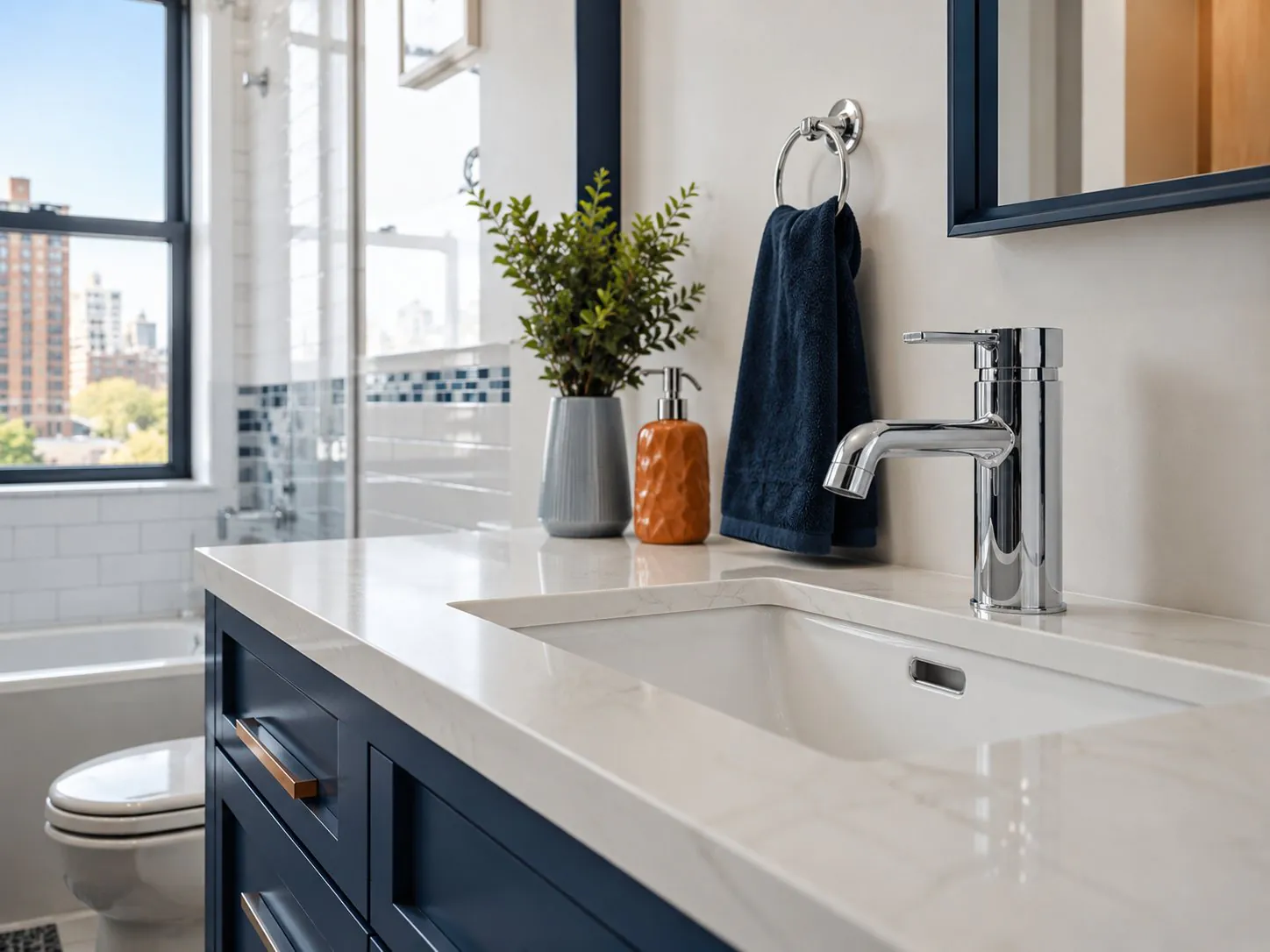 Residential plumbing in a Brooklyn home