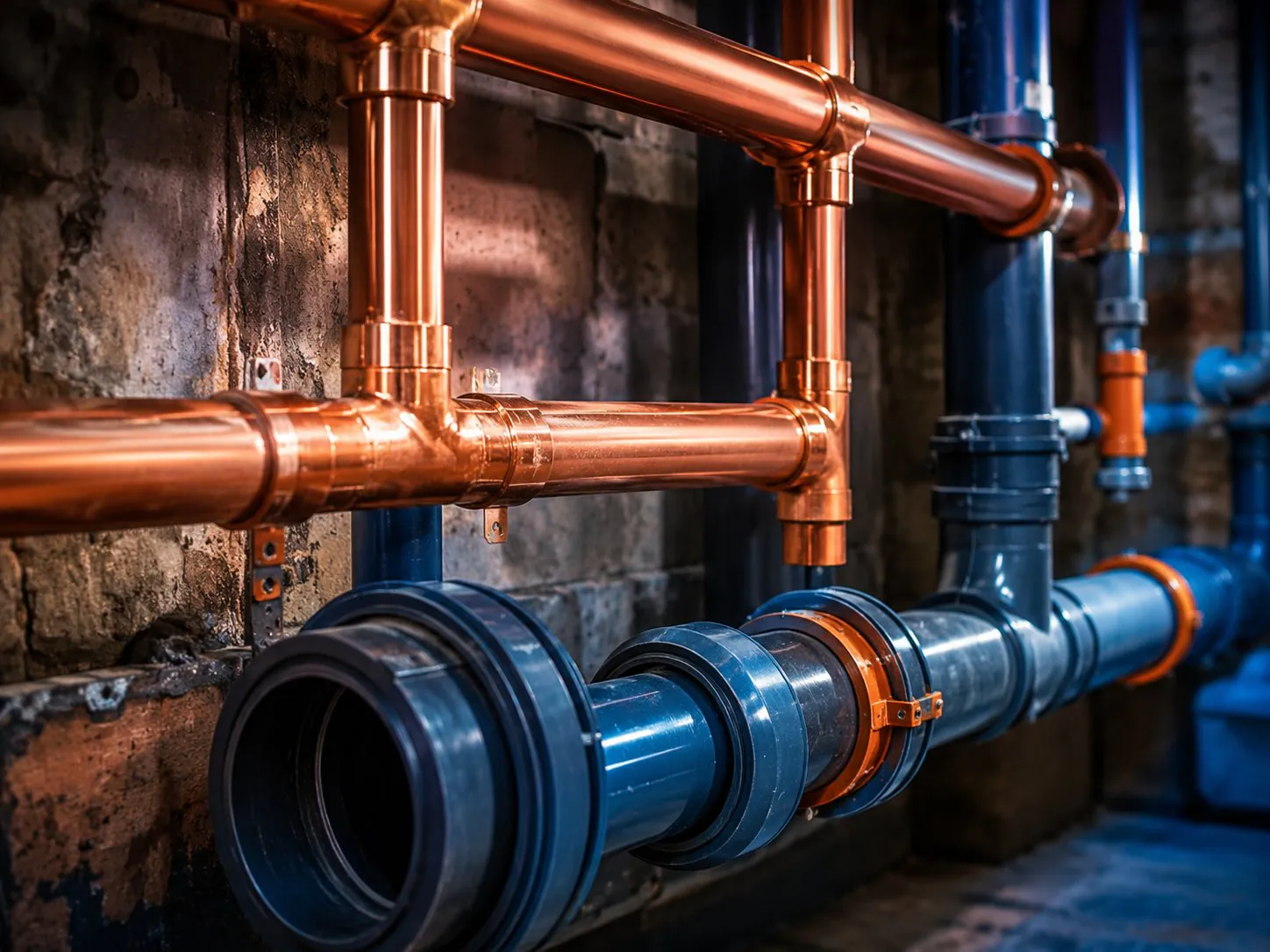 Water and sewer main pipes