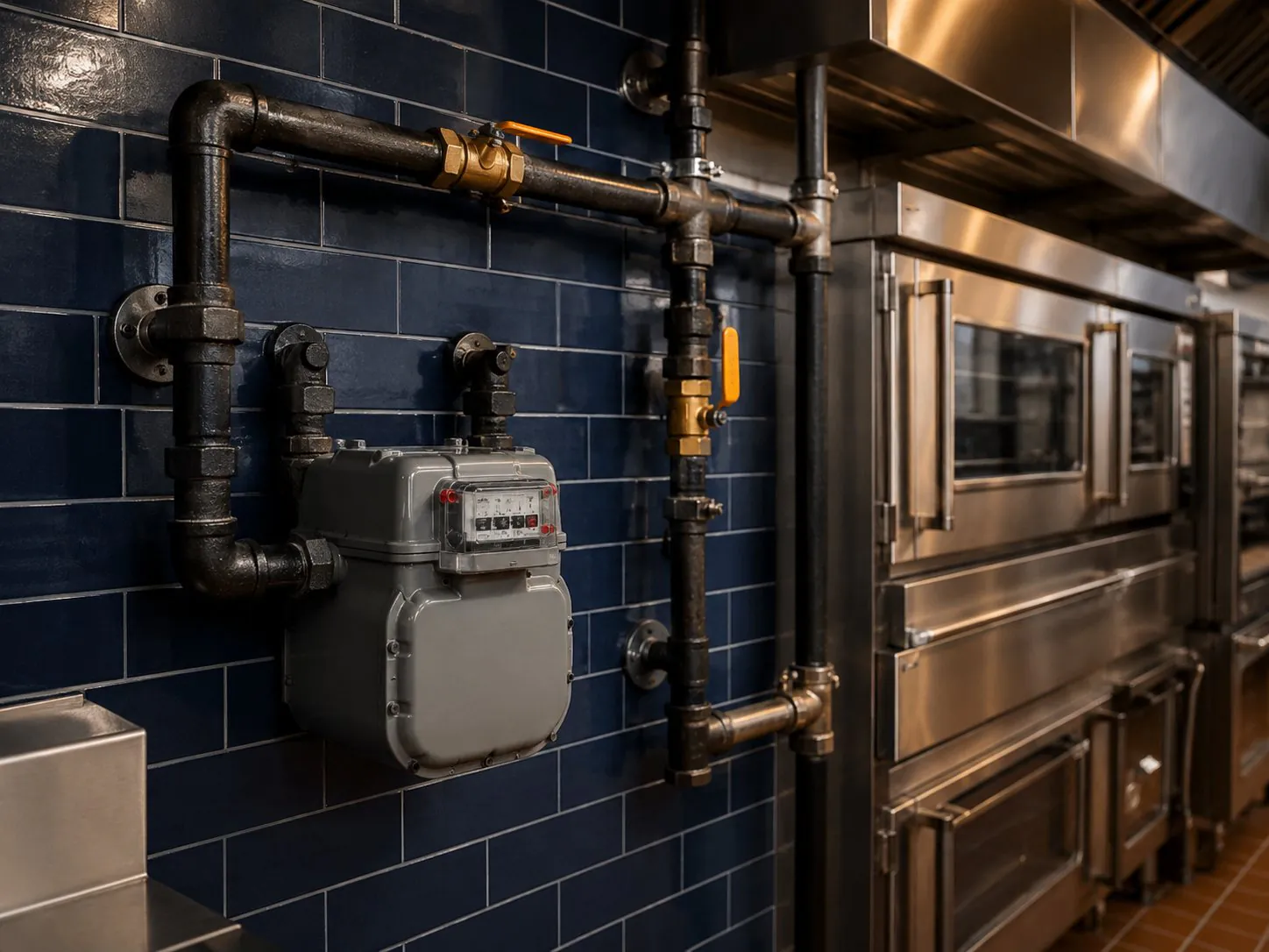Commercial Oven Gas Piping